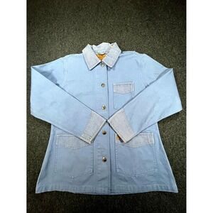 Vintage Powder River Outfitters Panhandle Work Jacket Women's Small Blue Western